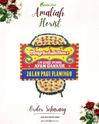 Bunga Papan Congratulation di Gerem
